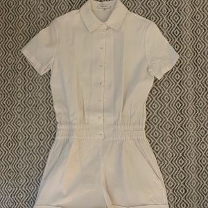 Carven White Shorts Jumpsuit